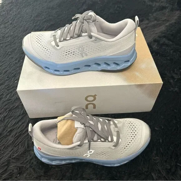 ON CLOUDSURFER Trail missiongrip glacier dust shoes sneakers sz 8 new in box